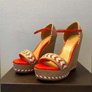 Gucci - High Platform Espadrille Sandals - With Box